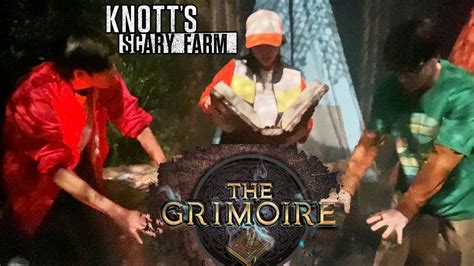 The Grimoire NEW Haunted Maze At Knott S Scary Farm 2022 YouTube