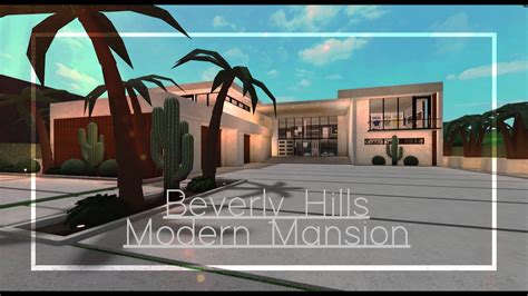 Bloxburg Beverly Hills Modern Mansion Youtube