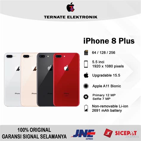 Jual Iphone 8 Plus 64gb 256gb Original Imei Terdaftar Kemenperin Shopee Indonesia