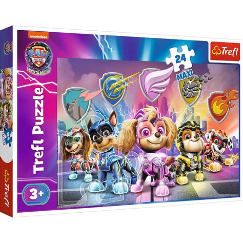 Puzzle Maxi Paw Psi Patrol Pieski Mighty Pups Movie Trefl