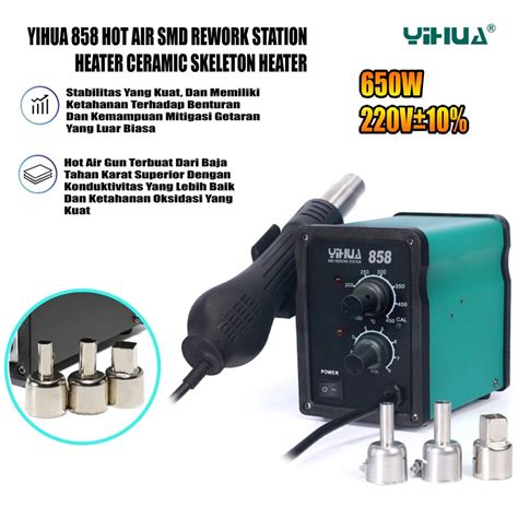 Jual Blower Solder Uap Yihua Hot Air Gun Heat Gun Smd Rework Solder