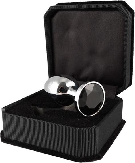 Petit Plug Anal Avec Cristal Noir X Cm Bol