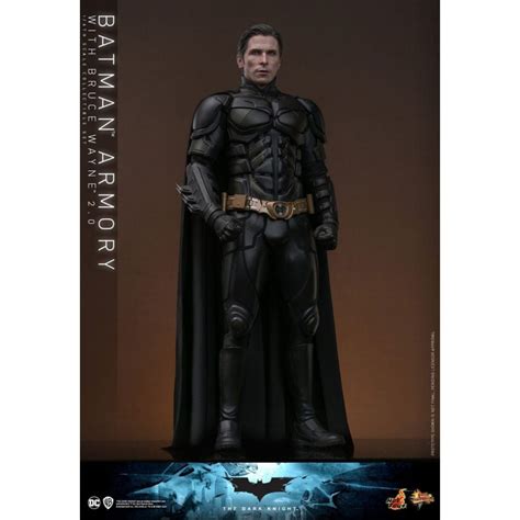 Bruce Wayne With Batman Armory Hot Toys Movie Masterpiece Figure