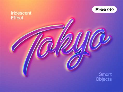Gradient Holo Text And Logo Effect By Pixelbuddha On Dribbble