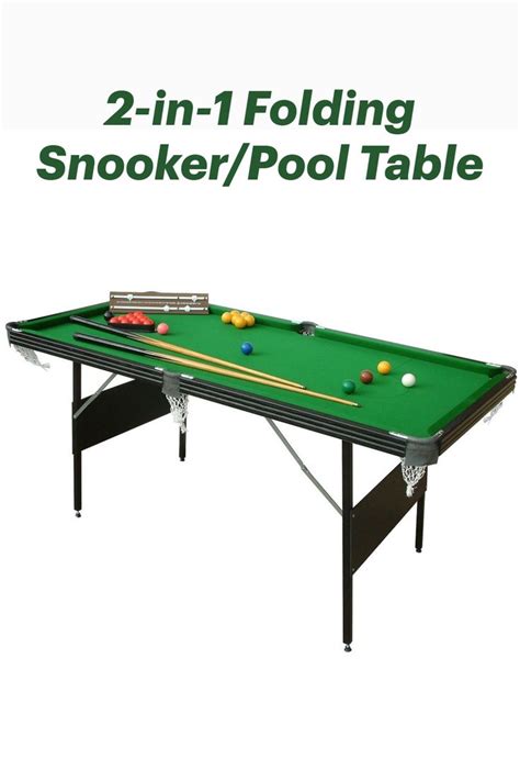 6ft 2 In 1 Crucible Folding Snooker Table Free Accessories Snooker