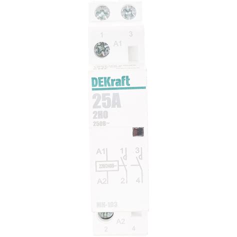 Модульный контактор DEKraft МК-103 2НО 25А 230В 18064DEK 1113392 ...