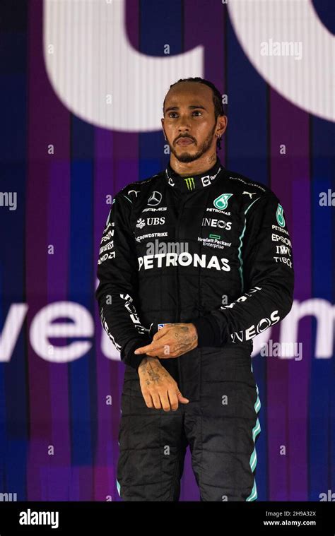 Race Winner Lewis Hamilton GBR Mercedes AMG F1 On The Podium Saudi