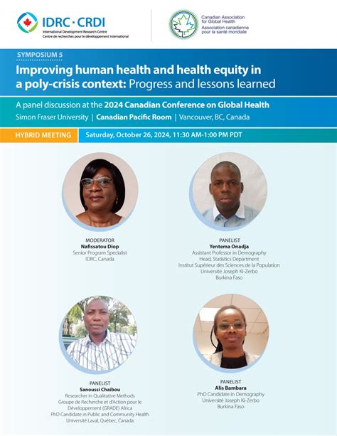 Idrc At The 2024 Canadian Conference On Global Health Idrc