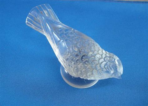 Signed Weil Czech Cut Crystal Glass Bird Handmade Czechoslovakia Bohemian Glass Crystals