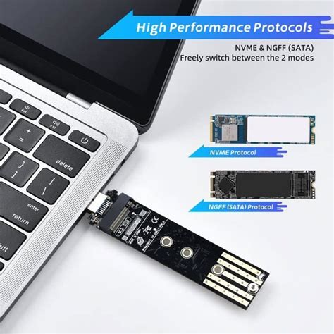 Adaptateur M Nvme Vers Usb Lecteur Convertisseur Usb Gen Gbps