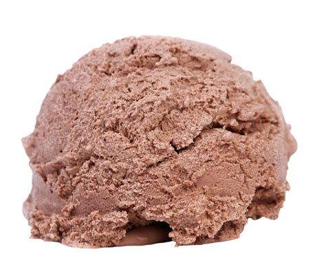 Chocolate Ice Cream Scoop Brown Isolated Object Glacee PNG