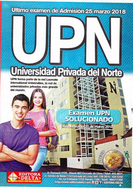 UPN Examen de Admisión 2018 1 Renzo Cuzco uDocz