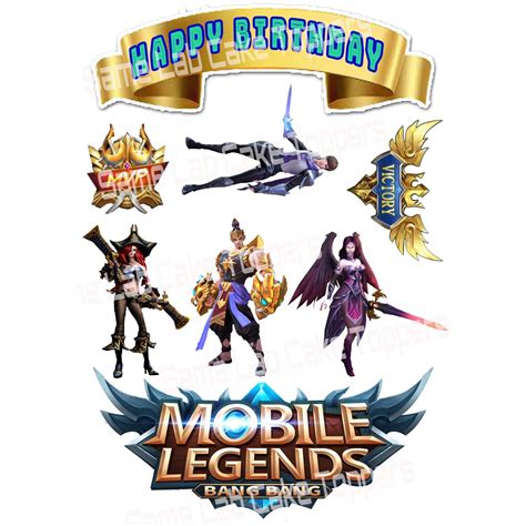 Mobile Legends Cake Topper Set Shopee Philippines