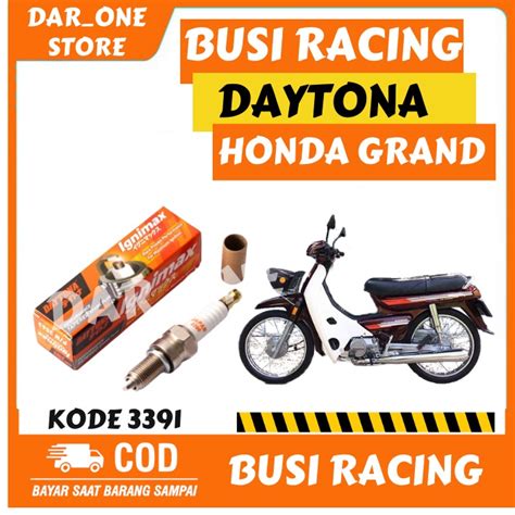 jual busi daytona racing original honda grand iridium  shopee