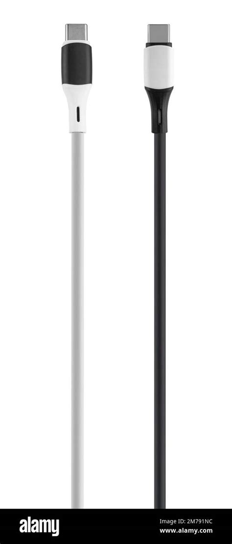 cable with Type-C connector, isolated on white background Stock Photo ...