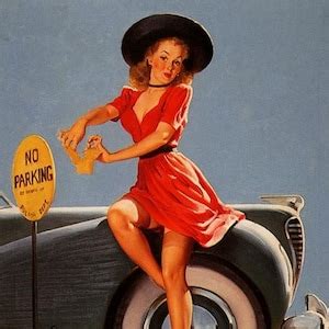 ELVGREN And VANCAS Burlesque Pinup 2for1 Sale Art Deco Pin Up Bedroom Lingerie FF Seams