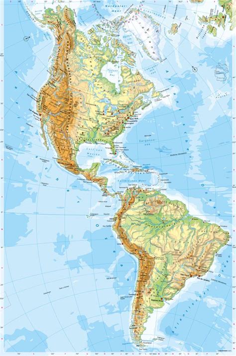 Maps America Political Map Diercke International Atlas Themelower Images
