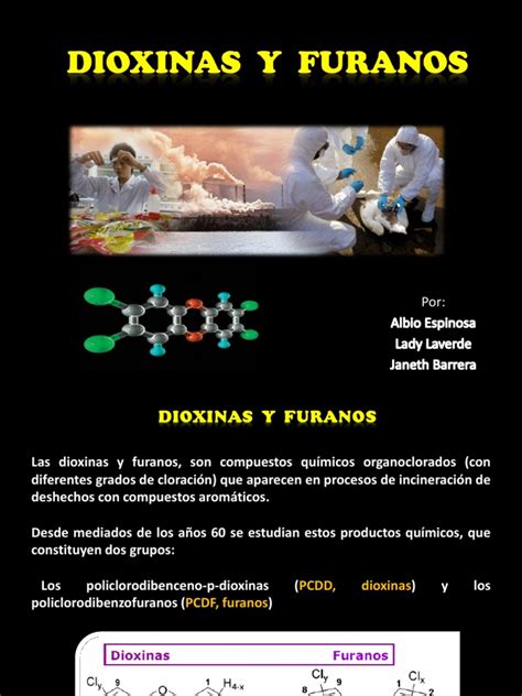 Dioxinas Y Furanos Pdf Incineración Sustancias Químicas
