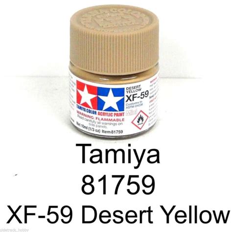 Tamiya 81759 Xf 59 Desert Yellow 13 Oz Acrylic Mini Paint Bottle Ebay