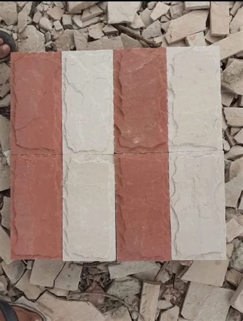 Matte Red Yellow Mm Red Sandstone Tile For Flooring At Rs Sq Ft