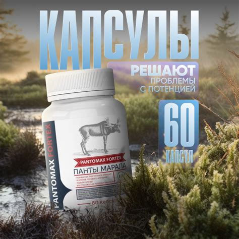 Средство для потенции "Pantomax Fortex", банка 60 капсул / Пантомакс ...
