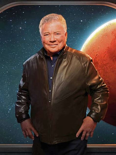 Stars On Mars William Shatner Black Leather Jacket New American Jackets