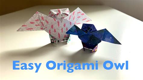 Easy Origami Owl Tutorial How To Make A 3d Paper Owl Diy Paper