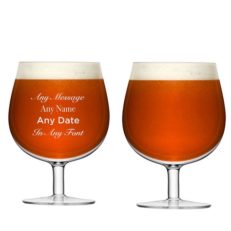 Personalised Pair of Craft Beer Glasses | Engravers Guild