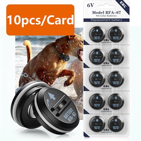 PetSafe 10-Pack RFA-67 6V Durable Replacement Batteries for Pet Dog