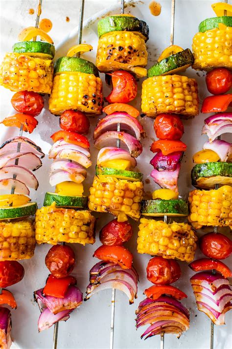 Veggie Kabobs - Skinnytaste - comidasrusticas.com