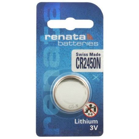 Renata CR2450N 3V Lithium Button Cell Battery For Button Cells