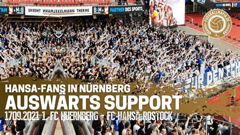 Hansa Rostock Fans In N Rnberg Ausw Rts Support Stimmungsvideo Im