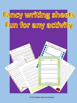 packet   find writing sheets students enjoy writing