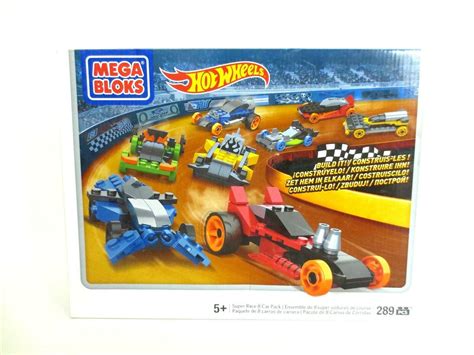 Rare Mega Bloks Hot Wheels Super Race Car Pack New In Box Sealed Pcs A