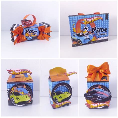 Kit Festa Caixas Em D Lembrancinha Hot Wheels Elo