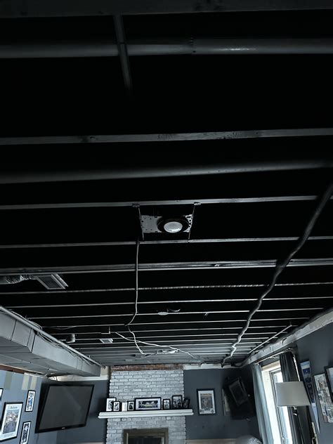 Drop Ceiling Tiles to Exposed Basement Ceiling ⋆ Growing Up Kemper ...