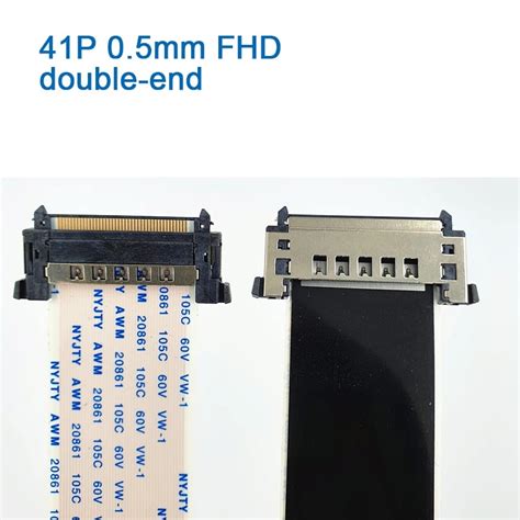 10Pcs 41Pin 4K FFC FPC 60HZ Flexible Flat Cable V By One HD Screen LVDS