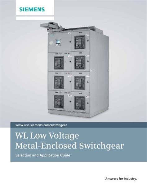 Switchgear Selection And Application Guide Types Siemens