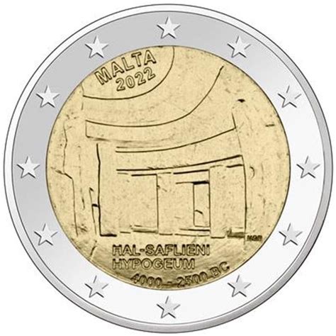 Moneda Conmemorativa Euros Malta Templos