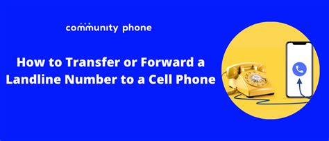 how to transfer landline to mobile phone
