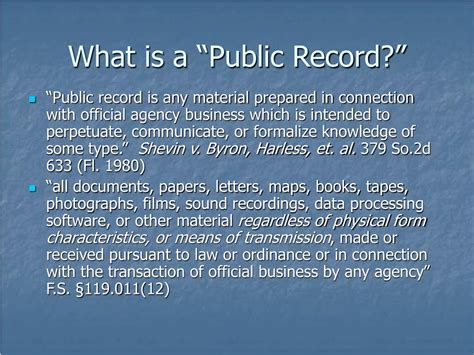 Ppt Public Records For Law Enforcement Agencies Powerpoint