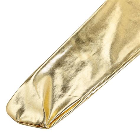 Mens Unitard Halloween Full Body Zentai Gold Shiny Metallic Spandex