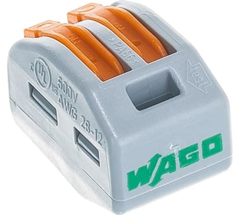 Соединительная клемма WAGO 2-х проводная 222-412 20 шт. 2530 - выгодная ...