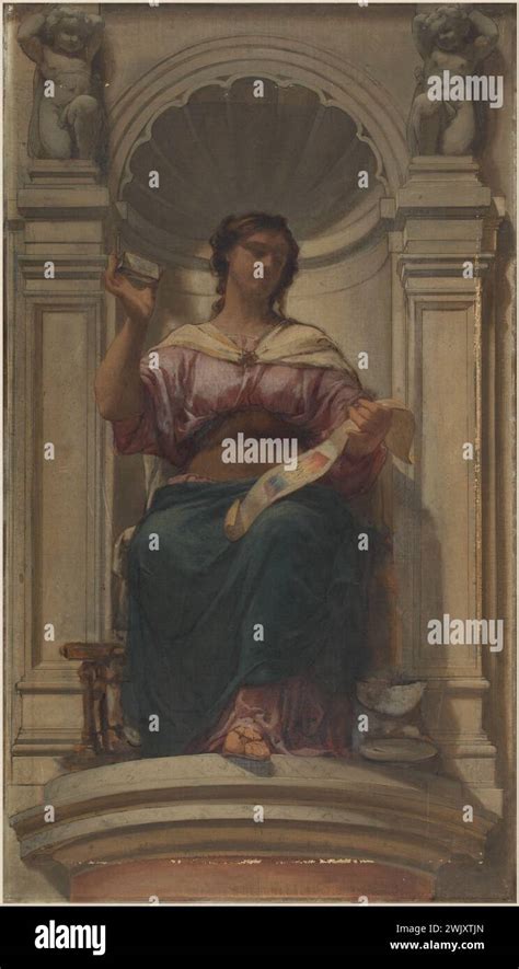Charles Louis Muller 1815 1892 Sketch For The Dome Of The Denon