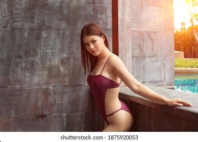 Woman Wearing Purple Bikini Images Stock Photos Vectors Shutterstock