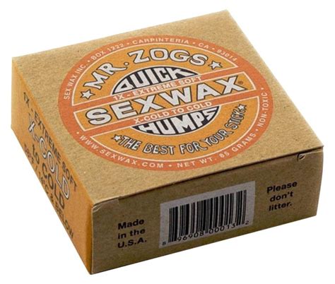 Sex Wax Quick Humps Mr Zogs Surfboard Wax In X Orange Firm Single Bar