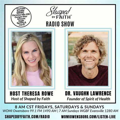 DR. VAUGHN LAWRENCE - FOUNDER OF SPIRIT OF HEALTH - Shaped by Faith