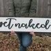 Get Naked Wood Sign Bathroom Sign Shower Decor Bath Raised Etsy