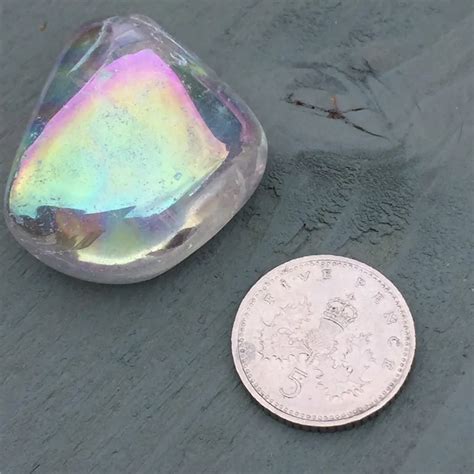 5 шт. Натуральный прозрачный кристалл кварца Белый аура камни