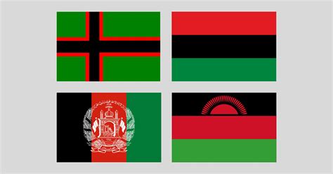 Red Black Green Flag Flags With These Colors